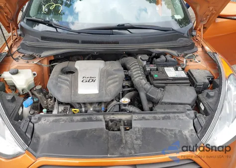 2013 Hyundai Veloster Turbo W/Black из США, поврежденный, VIN KMHTC6AE1DU111474